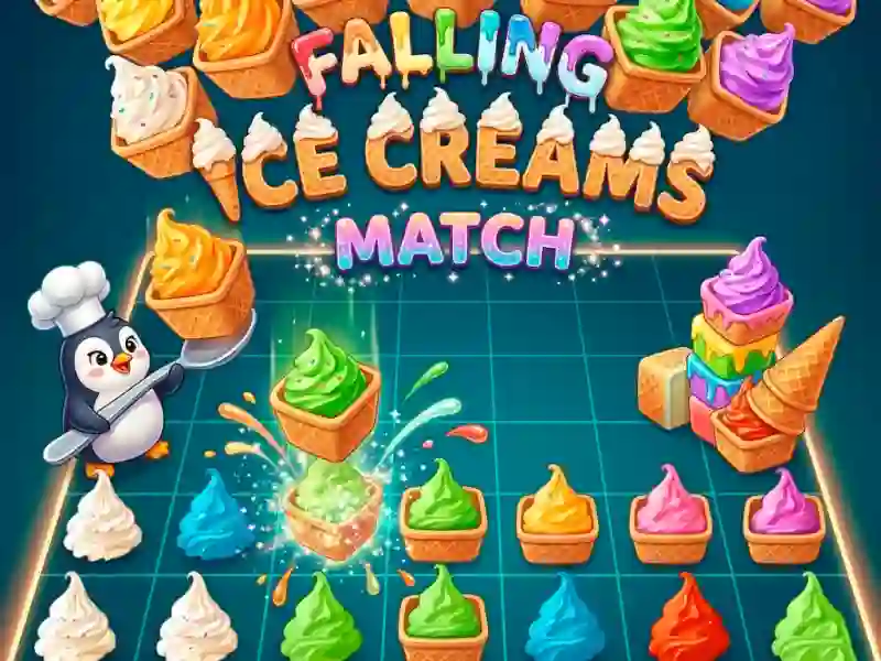 Mäng Falling Ice Creams Match Internetis