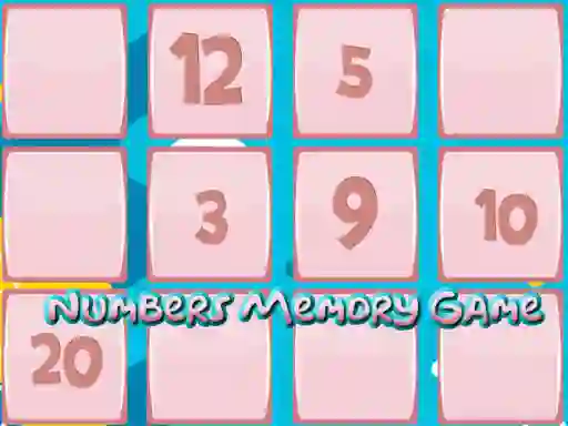 Mäng Memory Game With Numbers Internetis