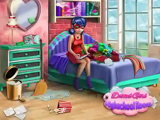 Mäng Dotted Girl: Highschool room Internetis