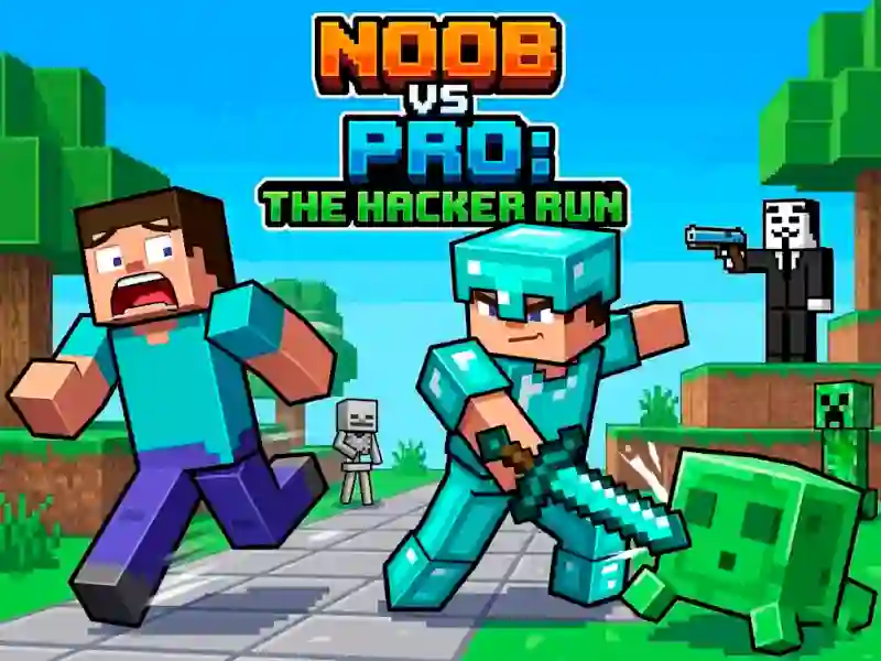 Mäng Noob vs Pro Help Hacker danger Hacker Internetis