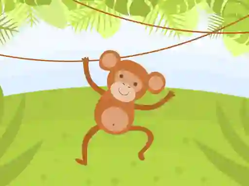 Mäng Funny Monkeys Coloring Internetis