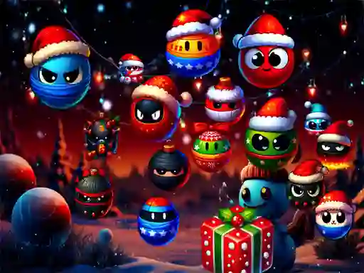 Mäng Christmas Rush : Red and Friend Balls Internetis