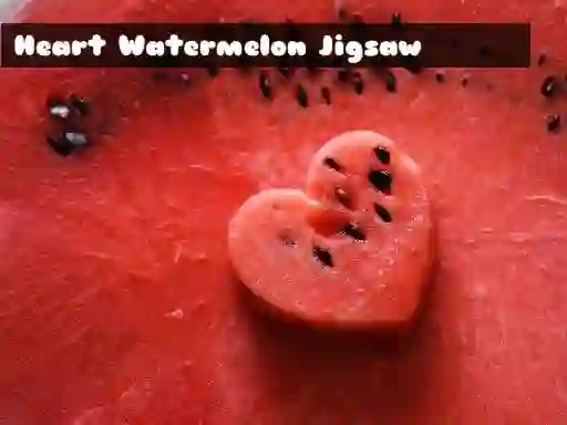 Mäng Heart Watermelon Jigsaw Internetis