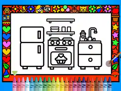 Mäng Color and Decorate Rooms Internetis