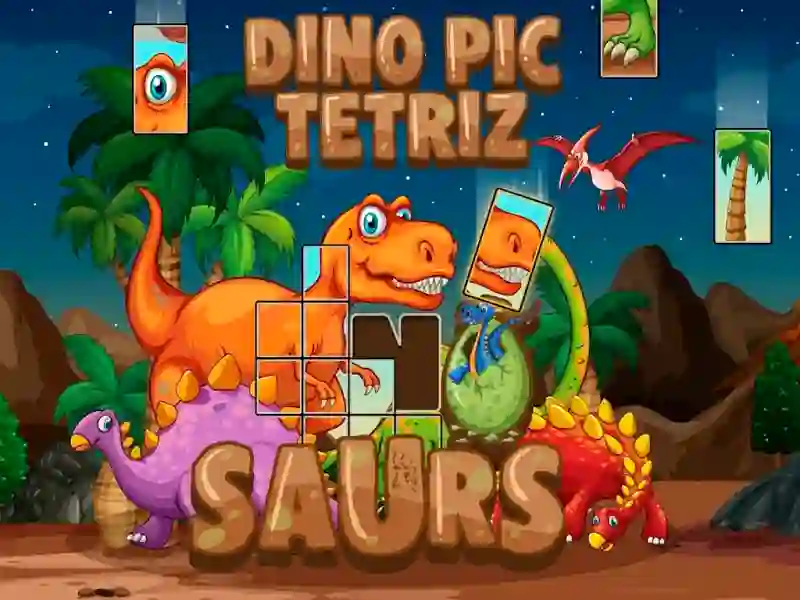 Mäng Dino Pic Tetriz Internetis