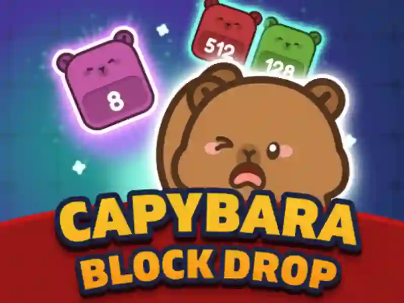 Mäng Capybara Block Drop Internetis