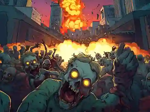 Mäng Zombie Siege.io Internetis