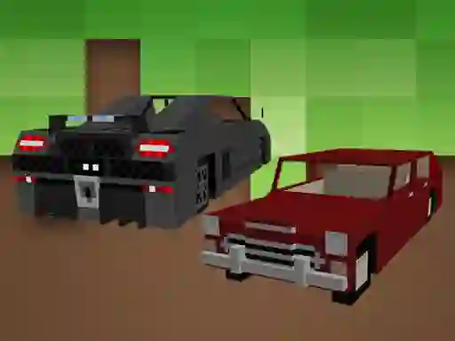 Mäng Blockcraft Cars Jigsaw Internetis