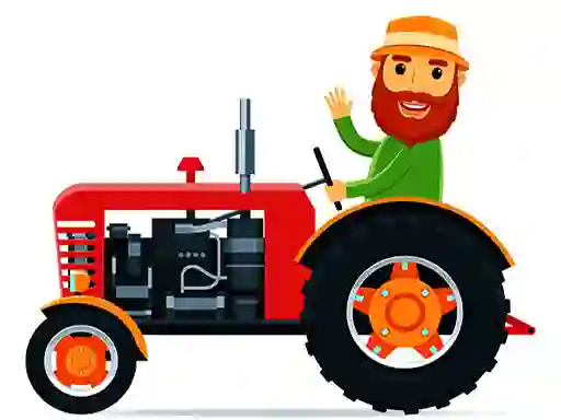 Mäng Cartoon Farm Traktors Internetis