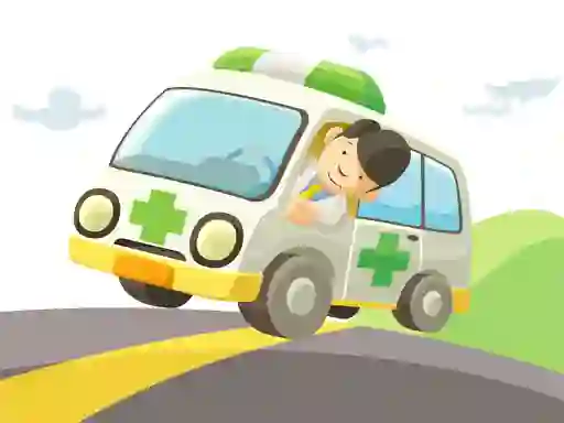 Mäng Cartoon Ambulance Internetis