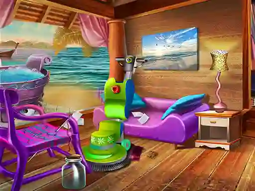 Mäng Beach House Cleaning Internetis