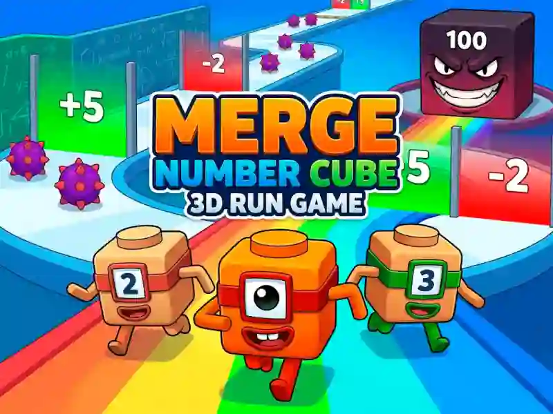 Mäng Merge Number Cube 3d Run Game Internetis