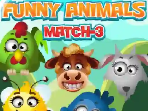 Mäng Funny Animals Match 3 Internetis