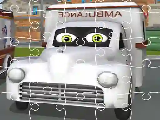 Mäng Ambulance Trucks Jigsaw Internetis