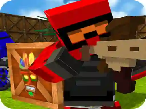 Mäng Blocky Gun Paintball 2 Internetis