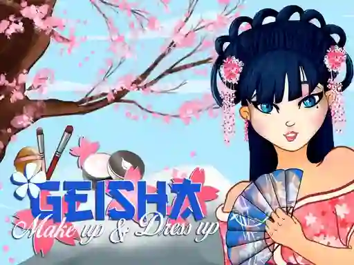 Mäng Geisha make up and dress up Internetis