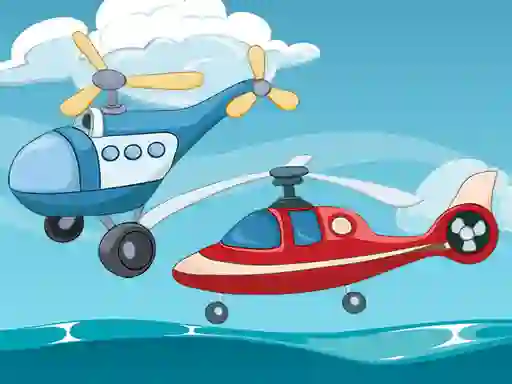 Mäng Funny Helicopter Memory Internetis
