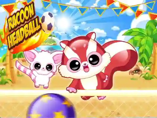 Mäng Racoon Headball Internetis
