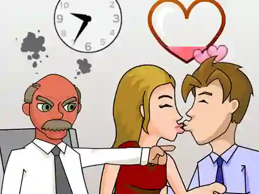 Mäng Secret Office Kissing Internetis