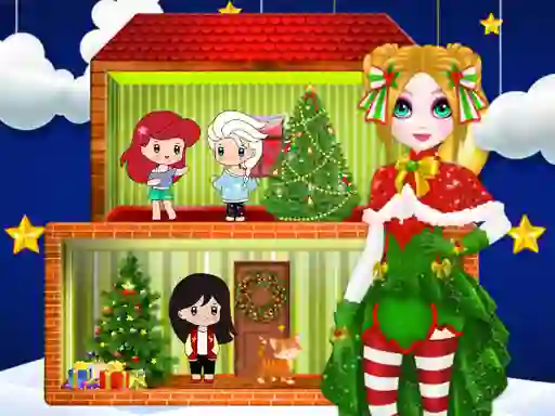 Mäng Christmas Puppet Princess House Internetis