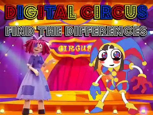 Mäng Digital Circus Find The Differences Internetis