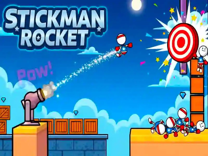 Mäng Stickman Rocket Internetis
