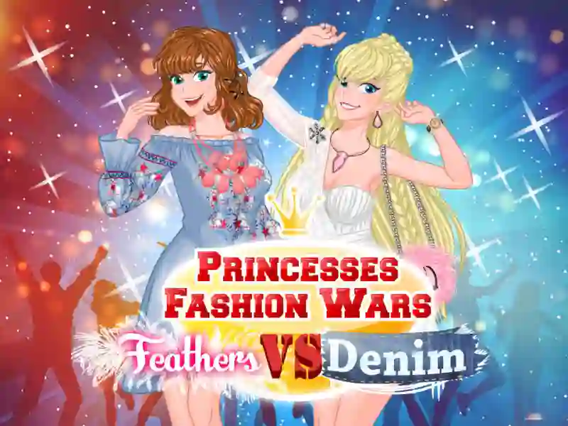 Mäng Princesses Fashion Wars Feathers VS Denim Internetis