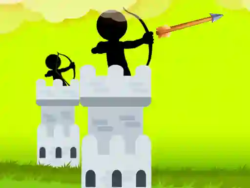 Mäng Stickman Archer Castle Internetis