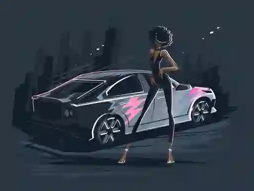 Mäng Old and New Cars Coloring Internetis