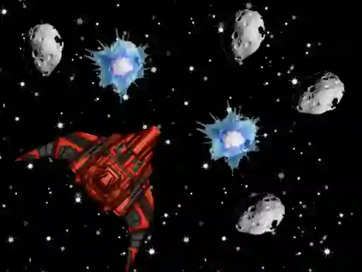 Mäng Asteroid Rain Internetis