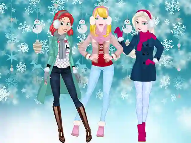 Mäng Princesses Winter Spree Internetis