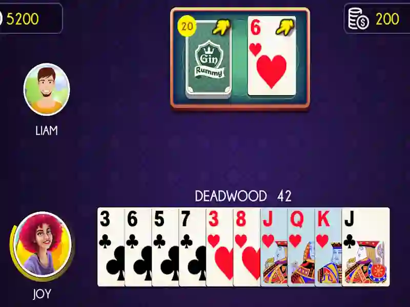 Mäng Gin Rummy Internetis