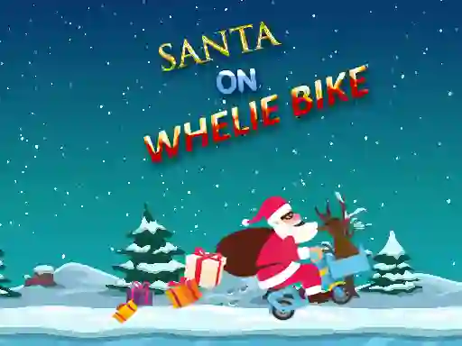 Mäng Santa On Wheelie Bike Internetis