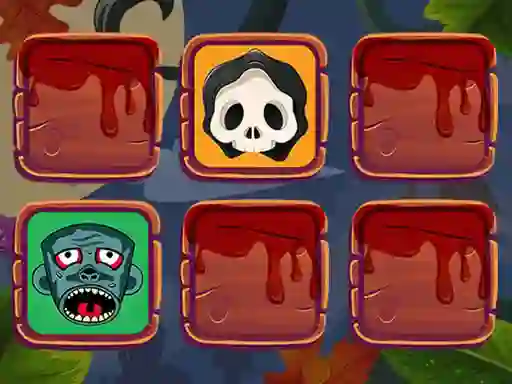Mäng Halloween Faces Memory Internetis