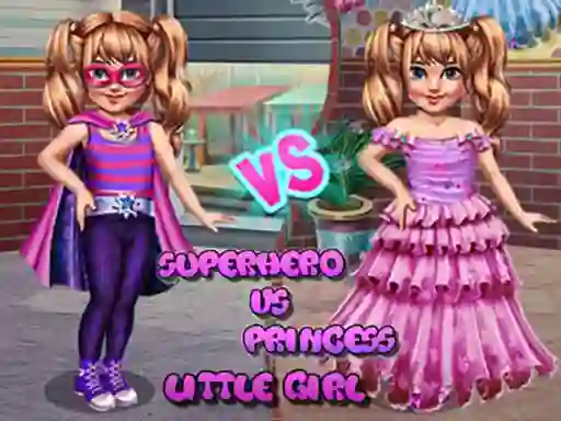 Mäng Little Girl Superhero vs Princess Internetis