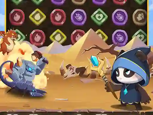 Mäng Legend of Panda Match 3 & Battle Internetis