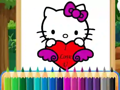 Mäng Coloring Kitty Internetis