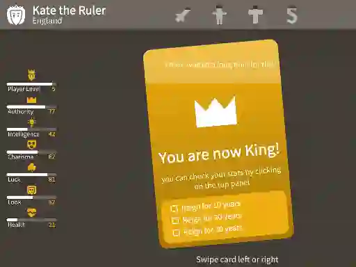 Mäng Kings Card Decisions Internetis
