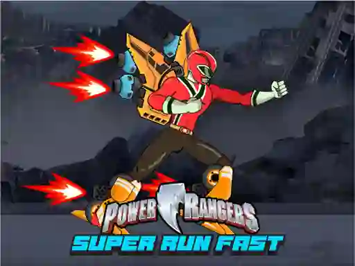 Mäng Power Rangers Super Run Fast Internetis