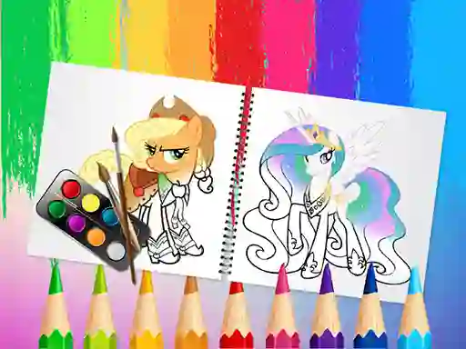 Mäng Sweet Pony Coloring Book Internetis