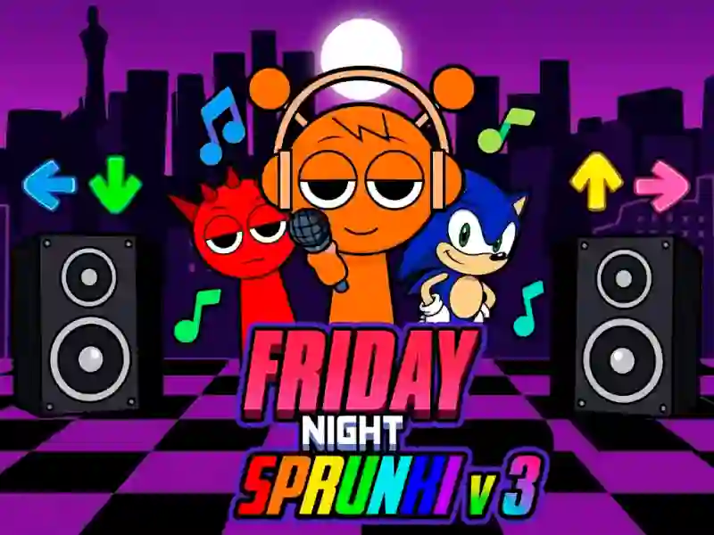 Mäng Friday Night Sprunki v 3 Internetis