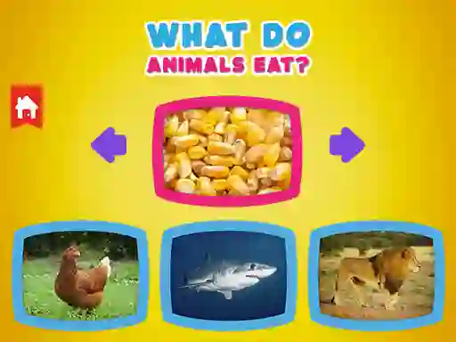 Mäng What Do Animals Eat? Internetis