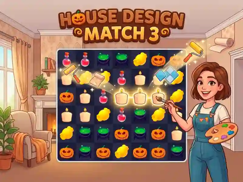 Mäng House Design Match 3 Internetis