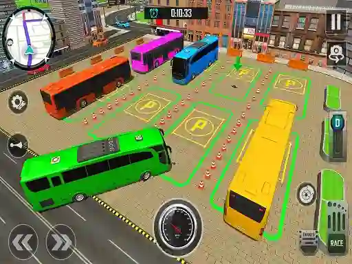 Mäng Bus City Parking Simulator Internetis