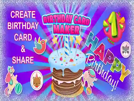 Mäng Birthday Card Maker Internetis