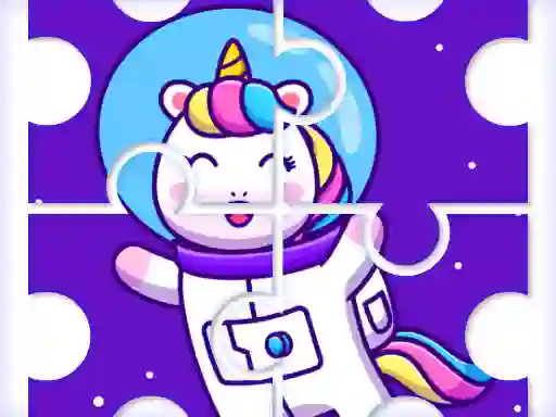 Mäng Cute Rainbow Unicorn Puzzles Internetis
