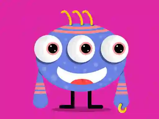 Mäng Cute Little Monsters Memory Internetis