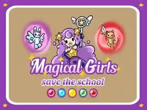 Mäng Magical Girls Save the School Internetis