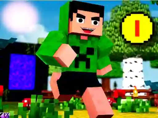 Mäng Block Craft Jumping Internetis