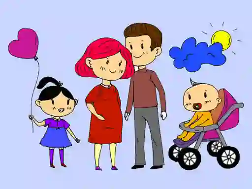 Mäng Happy Family Coloring Book Internetis